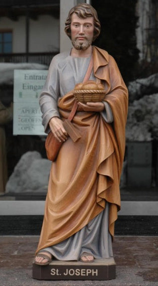 Wood Carved Statue of St. Joseph the Worker (FSSJ06)