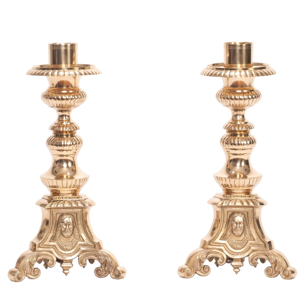 H-119SH-12 Short Holy Family Candlestick