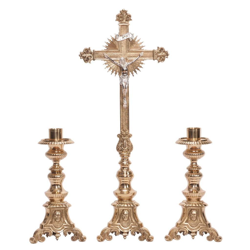 H-119SH-12 Short Holy Family Candlestick