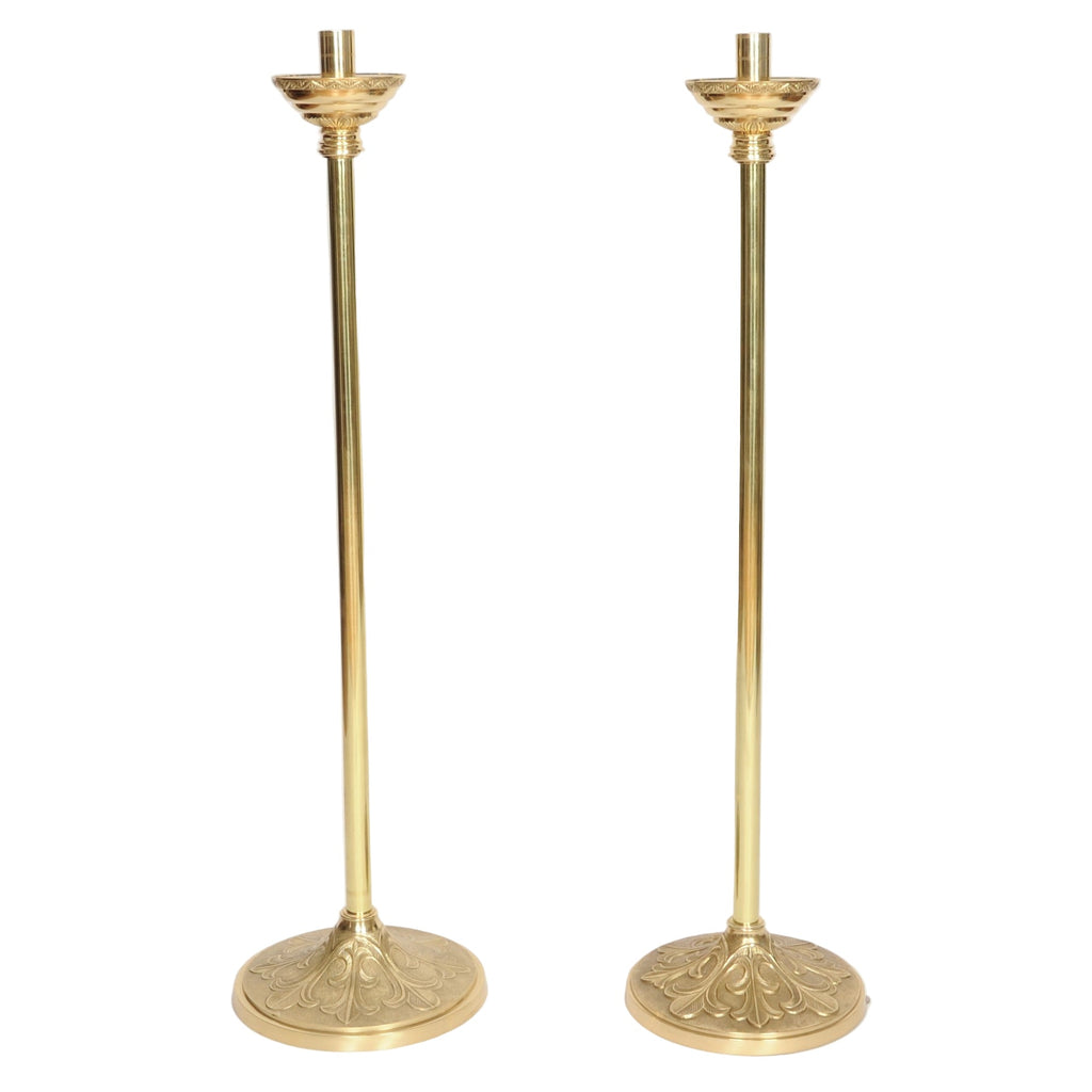 H-128SPAL Single Processional Candlestick