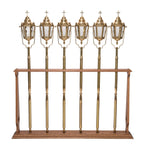 H-130L Large Oak Wood Stand