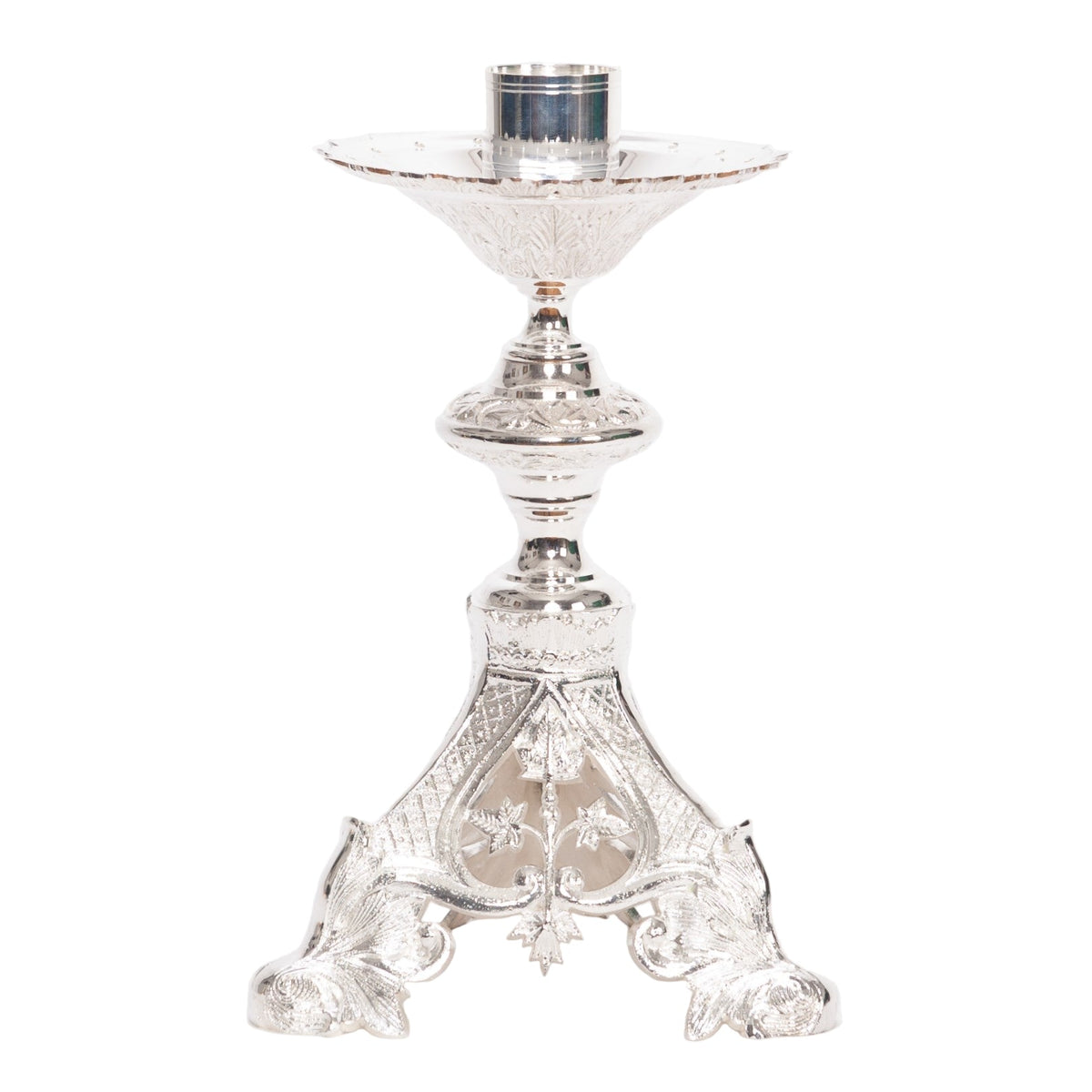 H-135SHS Silver Plated Candlestick