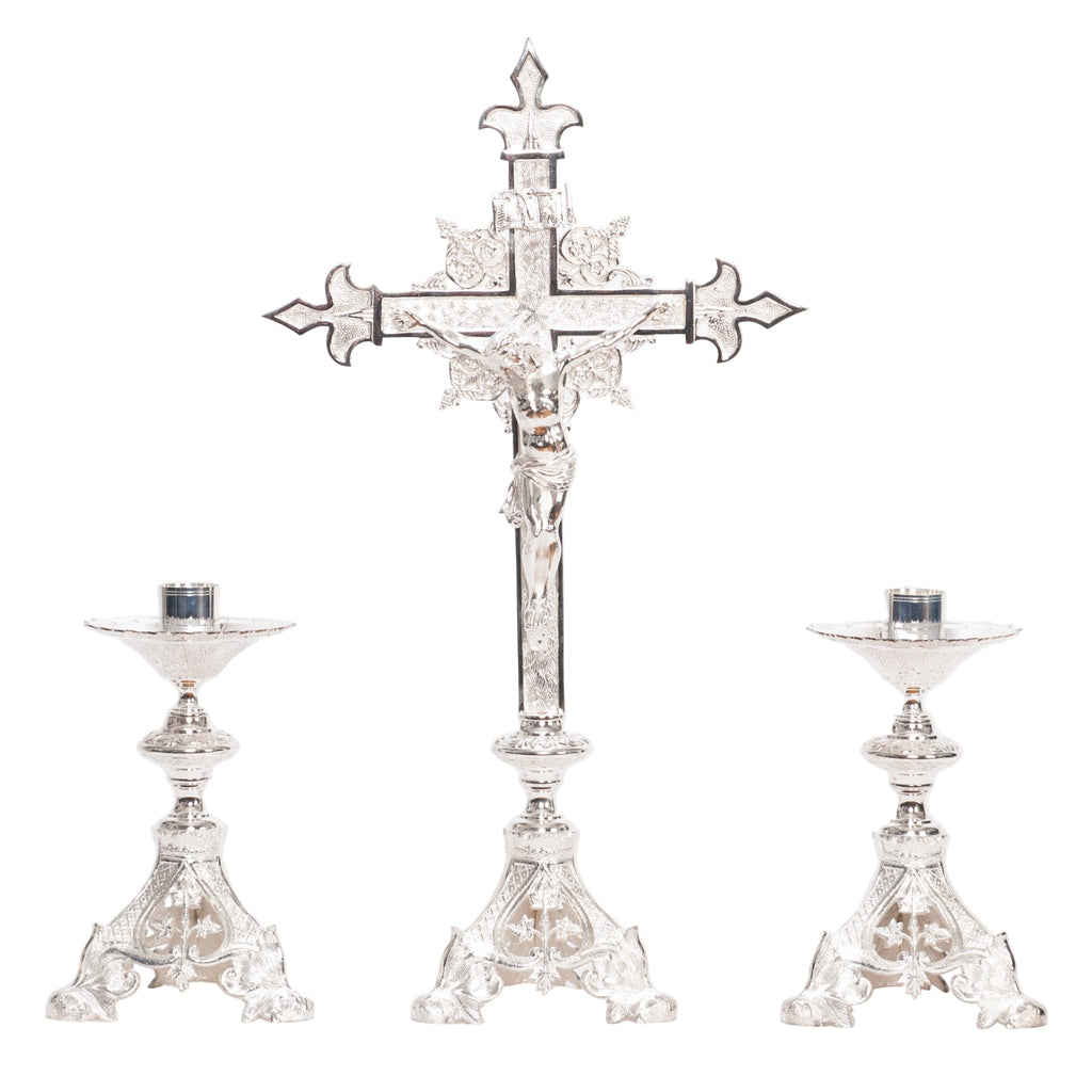 H-135SHS Silver Plated Candlestick