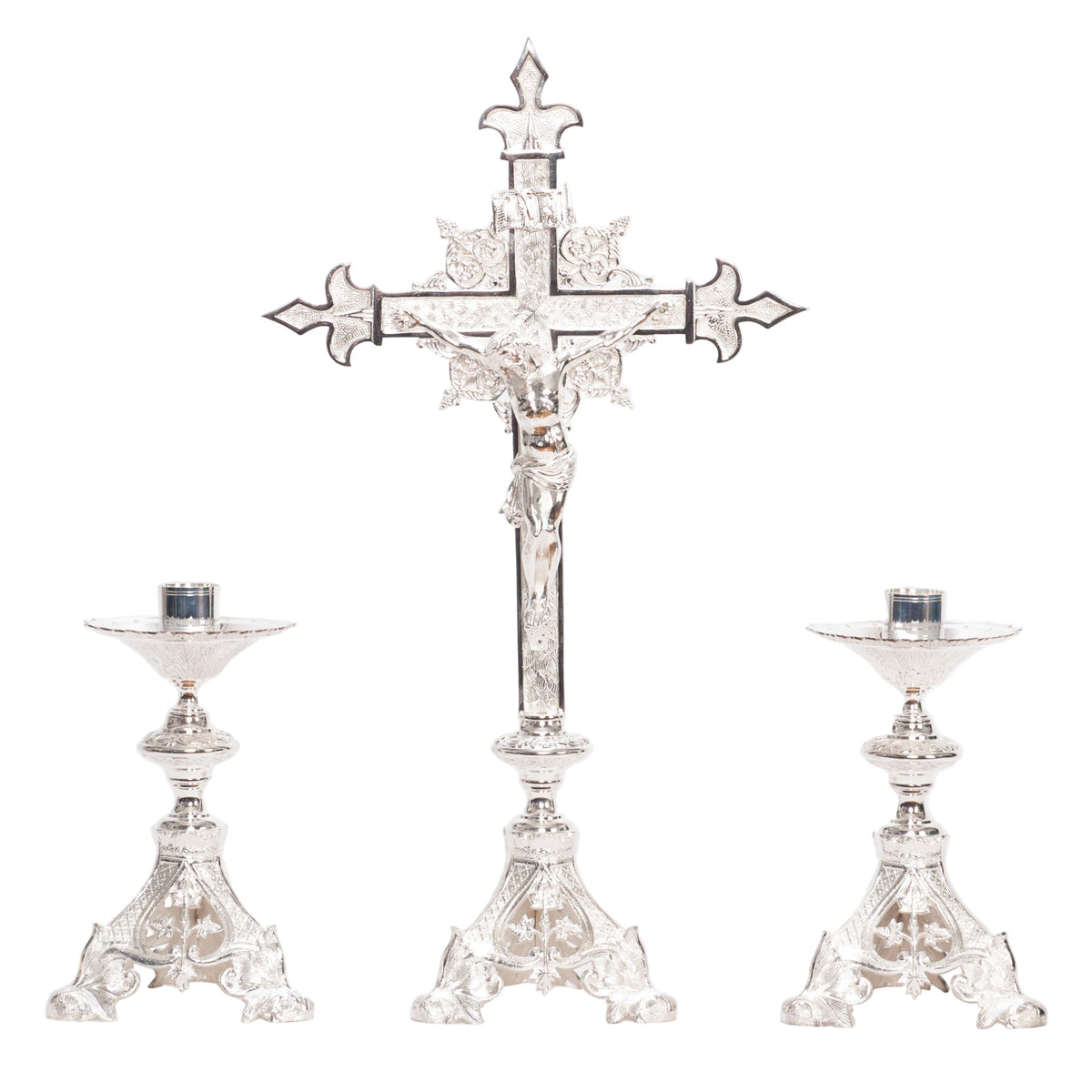 H-135SHS Silver Plated Candlestick