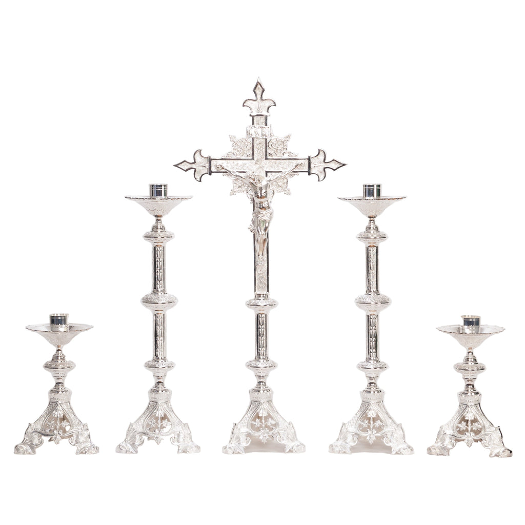H-135S Silver Plated Candlestick
