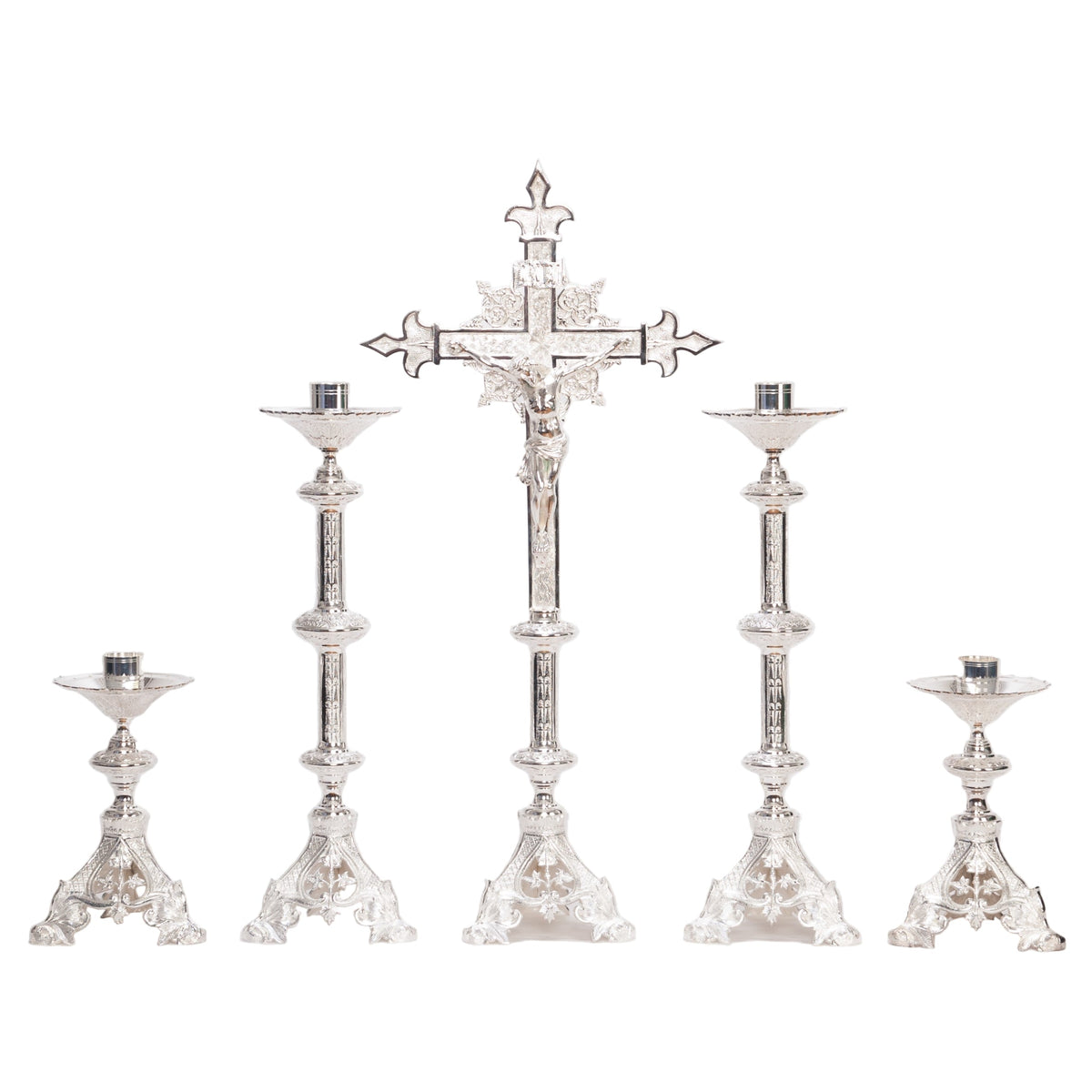 H-135S Silver Plated Candlestick