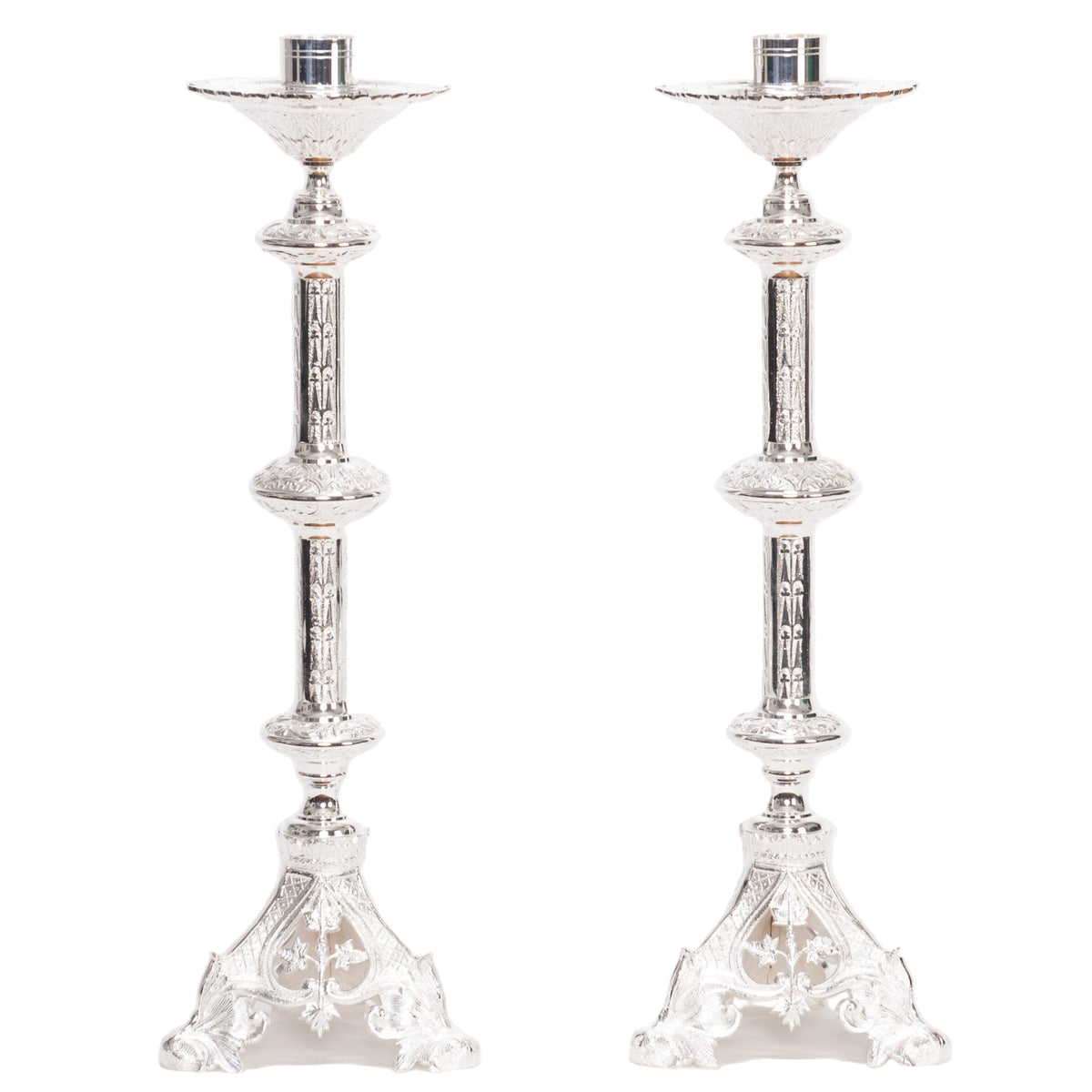 H-135S Silver Plated Candlestick