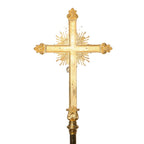 H-140G Gold Plated Processional Crucifix