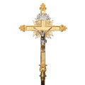 H-140G Gold Plated Processional Crucifix