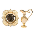 H-158G Gold Plated Ewer and Basin, Lavabo Set