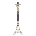 H-175S Silver Plated Holy Family Candlestick