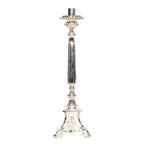 H-175S Silver Plated Holy Family Candlestick