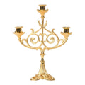 H-181G Gold Plated 3 Light Candelabra
