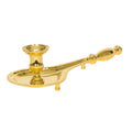 H-206G Gold Plated Bishop Bugia Candleholder