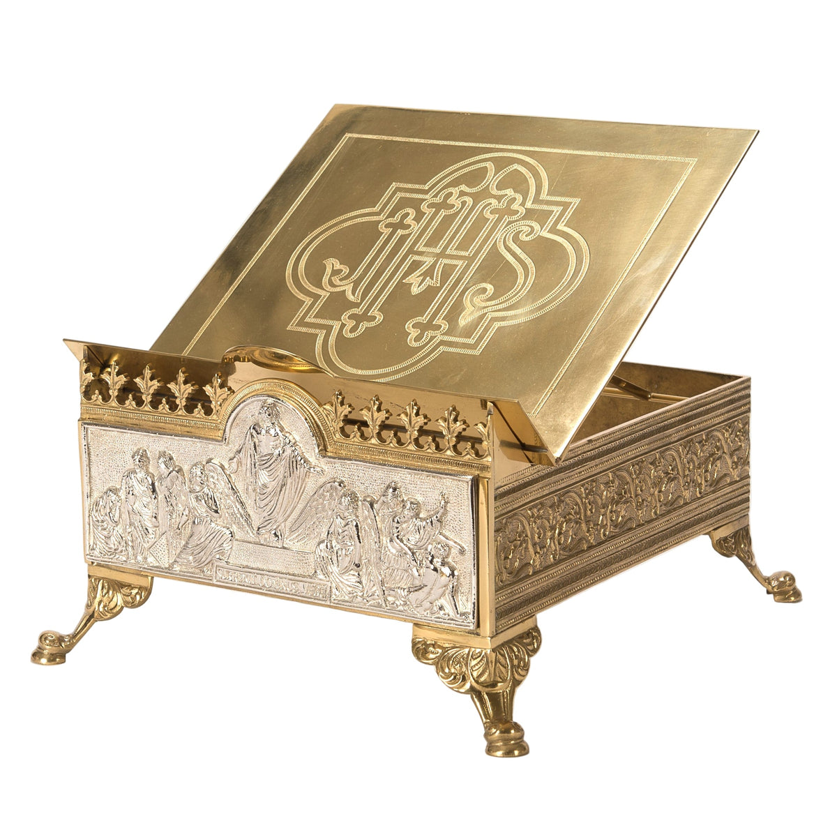 H-234S Adjustable Missal Stand with Silver Plated Face Panel
