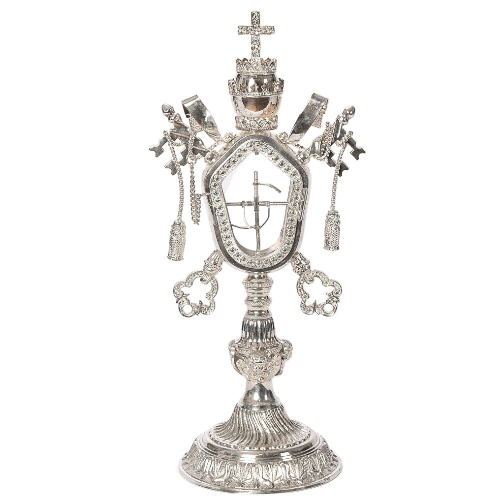 H-246S Silver Plated Vatican Reliquary