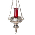 H-274S Silver Plated Hanging Church Sanctuary Lamp