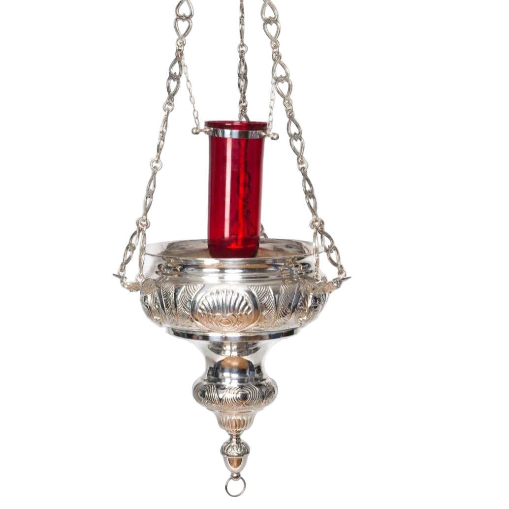 H-274S Silver Plated Hanging Church Sanctuary Lamp