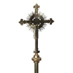 H-332PCST Processional Crucifix with Stones
