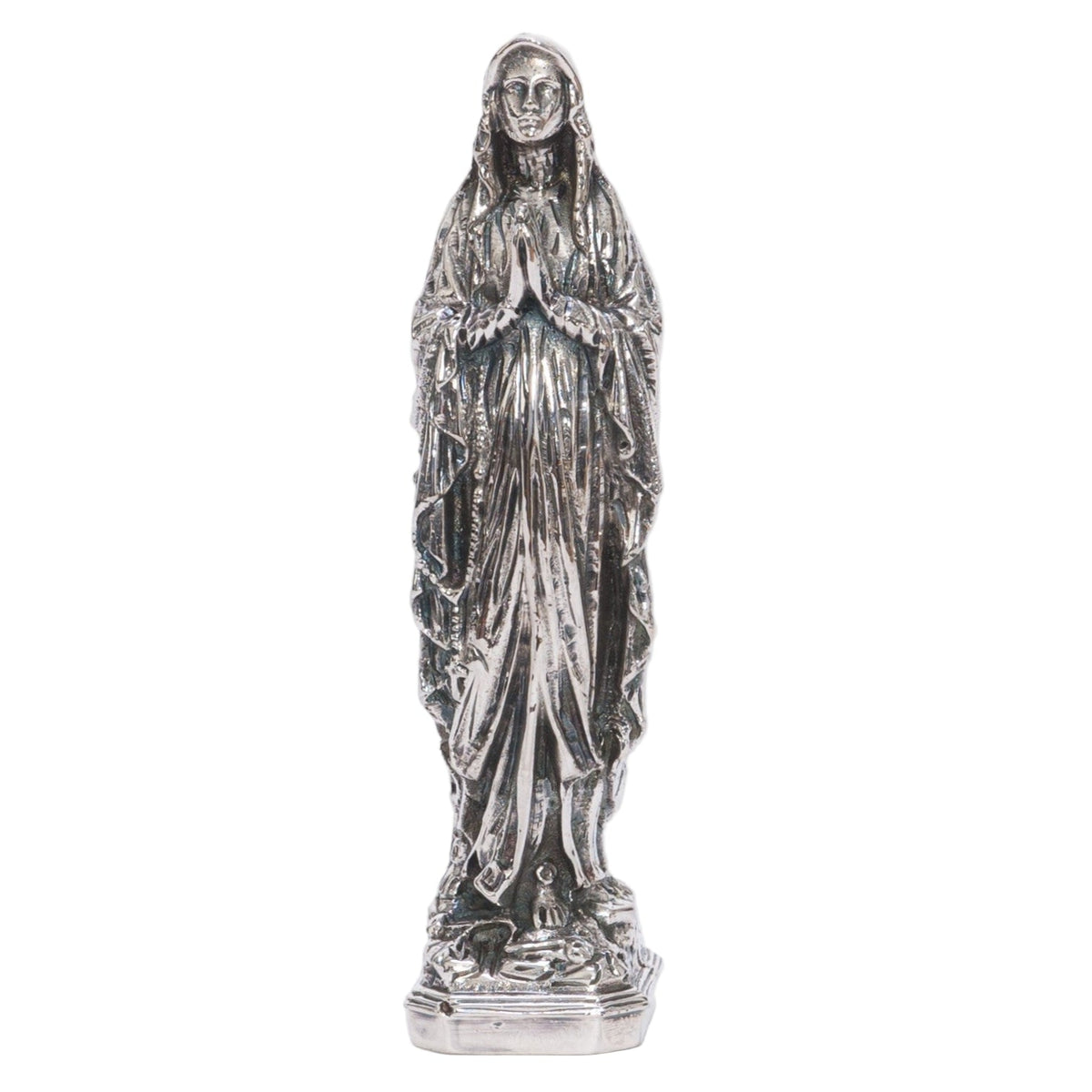 Small Silver Plated Mary Statue