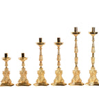 H-394G Gold Plated Altar Candlestick