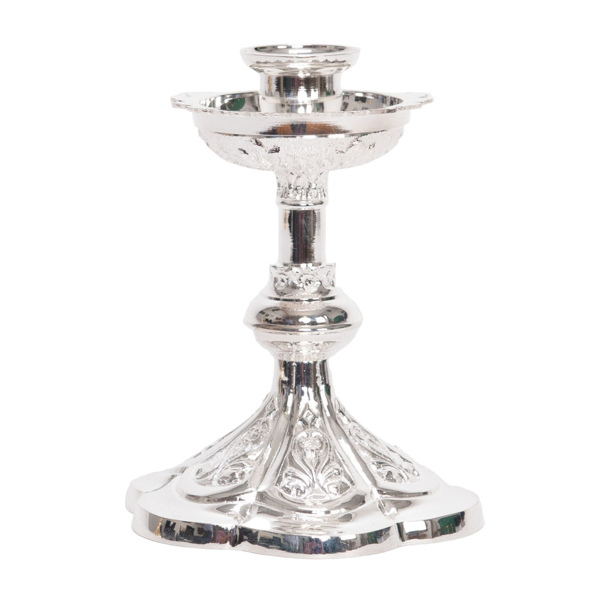 H-44BS Small Silver Plated Altar Candlestick