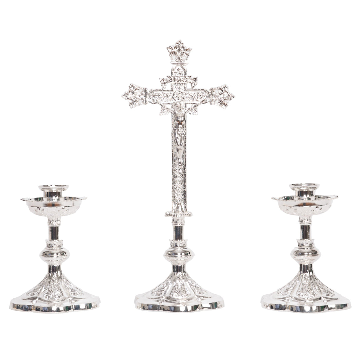 H-44BS Small Silver Plated Altar Candlestick