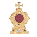 H-6G Small Gold Plated Reliquary
