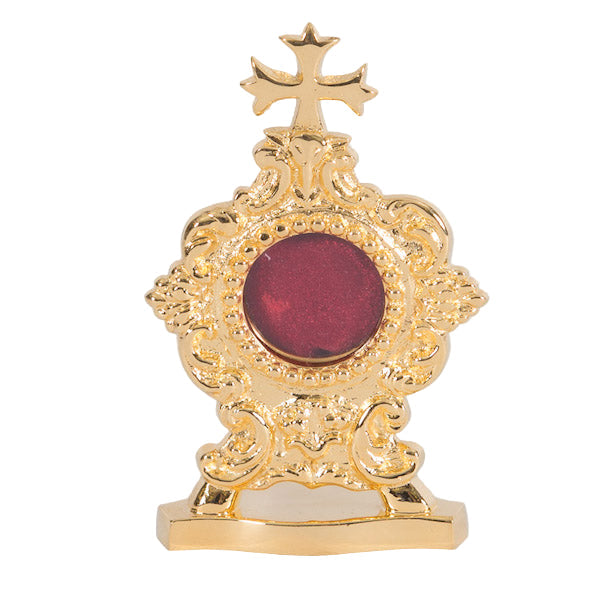 H-6G Small Gold Plated Reliquary