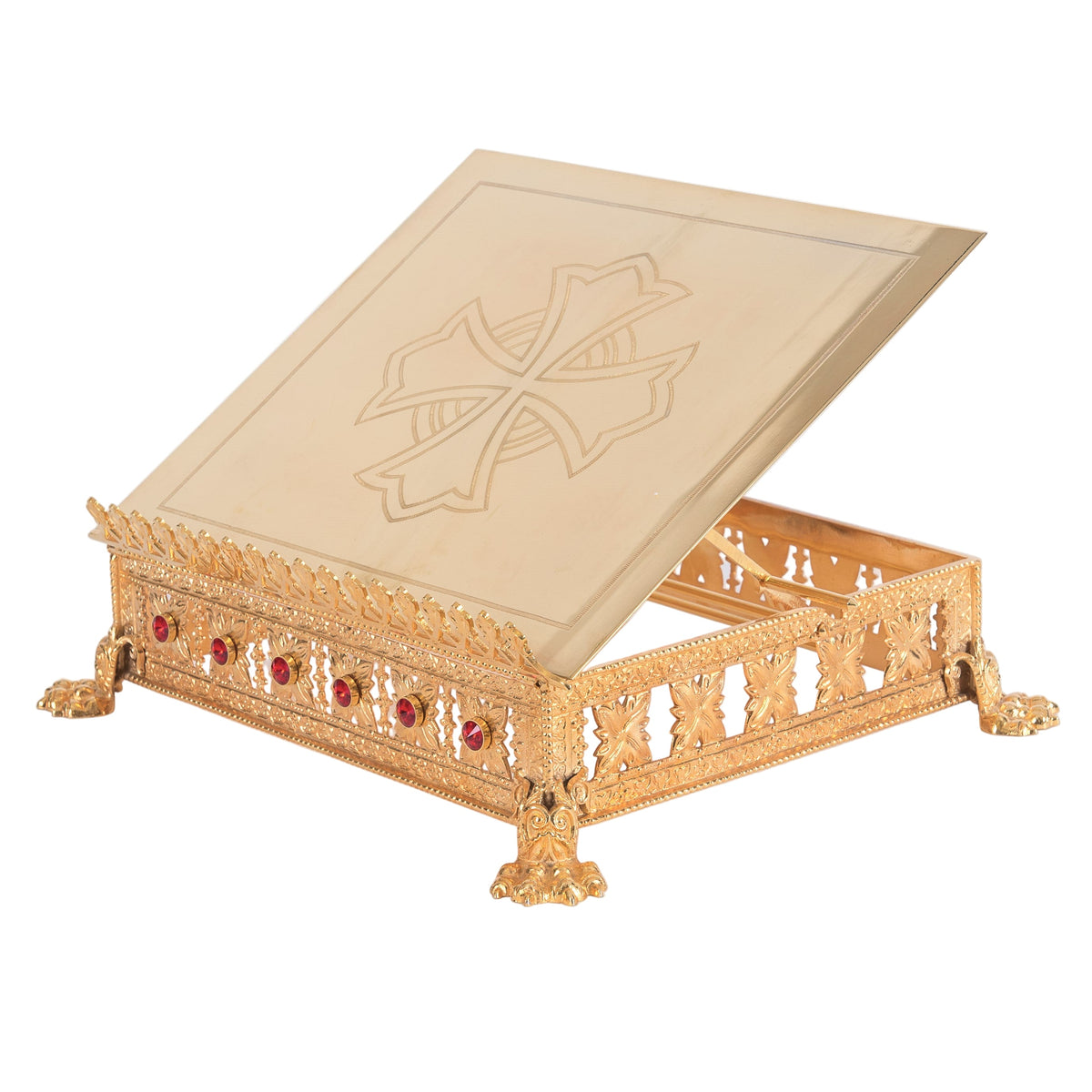 H-81G Gold Plated Missal Stand, Book Stand