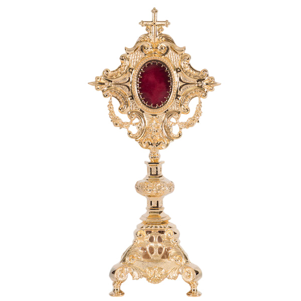 H-9G Large Gold Plated Reliquary