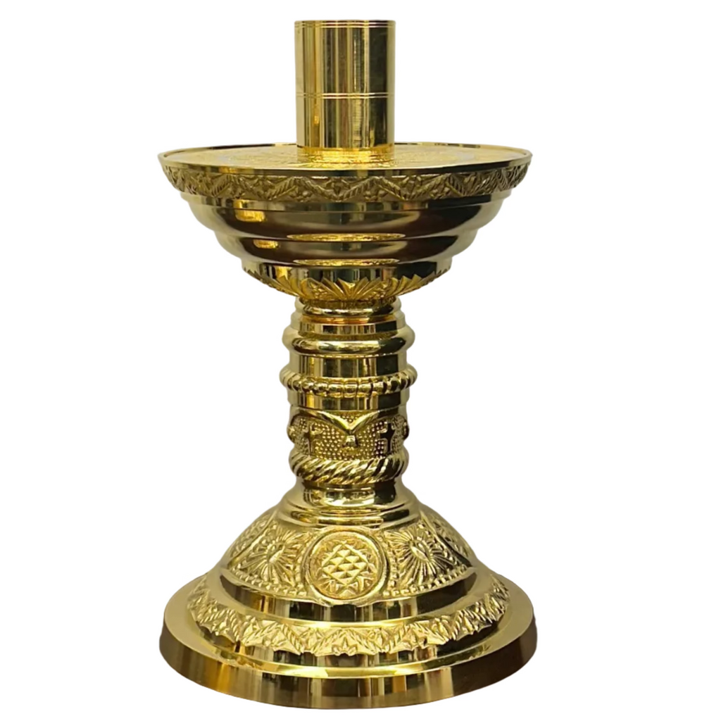 H-98G-8.5 Gold Plated Candlestick