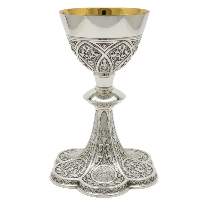 H-7021S Holy Family Chalice Silver