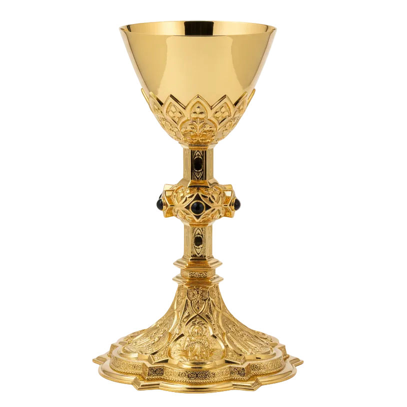 H-2234 Gothic Chalice with Stones