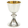 H-2000HS Hammered Silver Marian Communion Cup