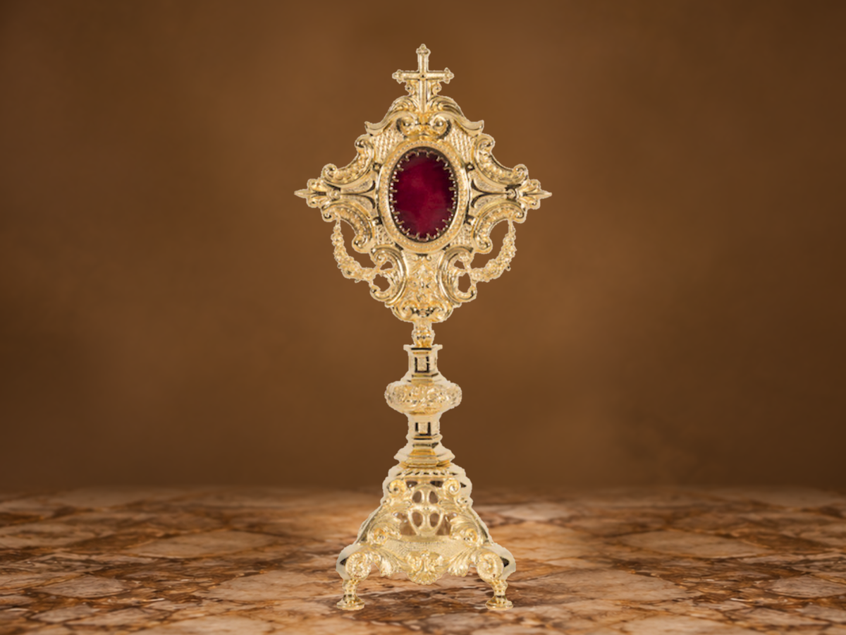 Ornate gold reliquary