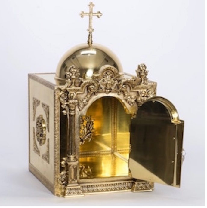 NEW Fish and Fish Loaves Tabernacle XL w/ Tabor Stand Model A