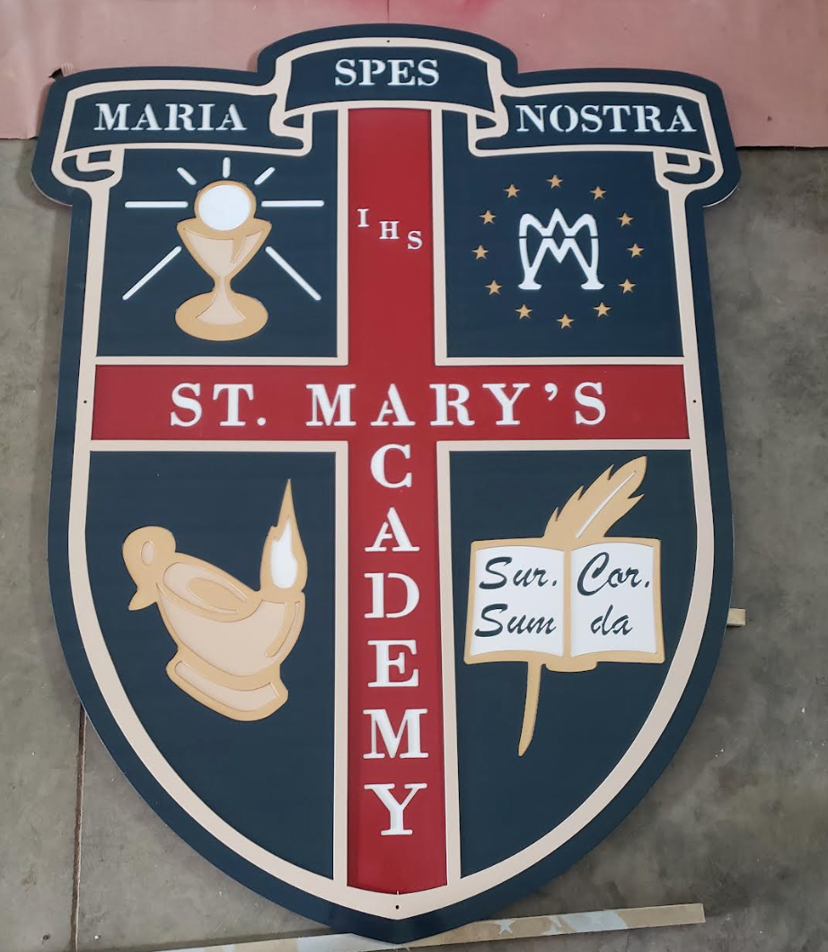 Custom dimensional metal signage