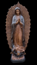 72" Our Lady of Gradalupe Bronze Statue