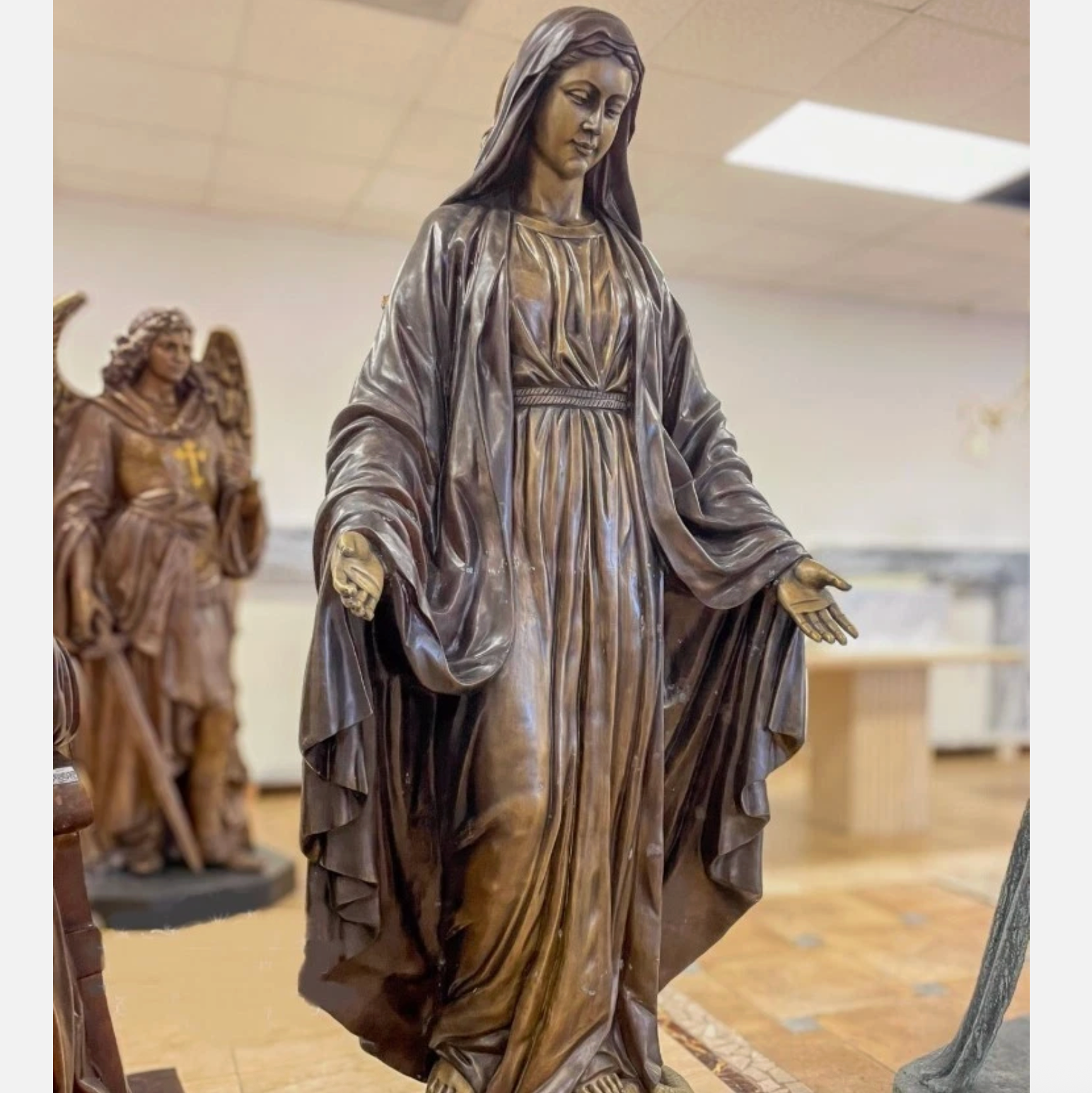 72" of Our Lady of Grace Statue in Bronze