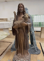 60" Bronze Christ the Good Shepherd