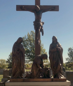 108" Crucifixion Scene in Bronze