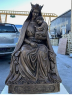 Seated Our Lady of Wisdom In Bronze