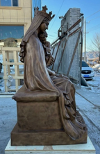 Seated Our Lady of Wisdom In Bronze