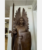 Set of Bronze Angels St Michael and St Gabriel in Bronze 93"