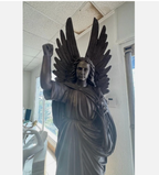 Set of Bronze Angels St Michael and St Gabriel in Bronze 93"