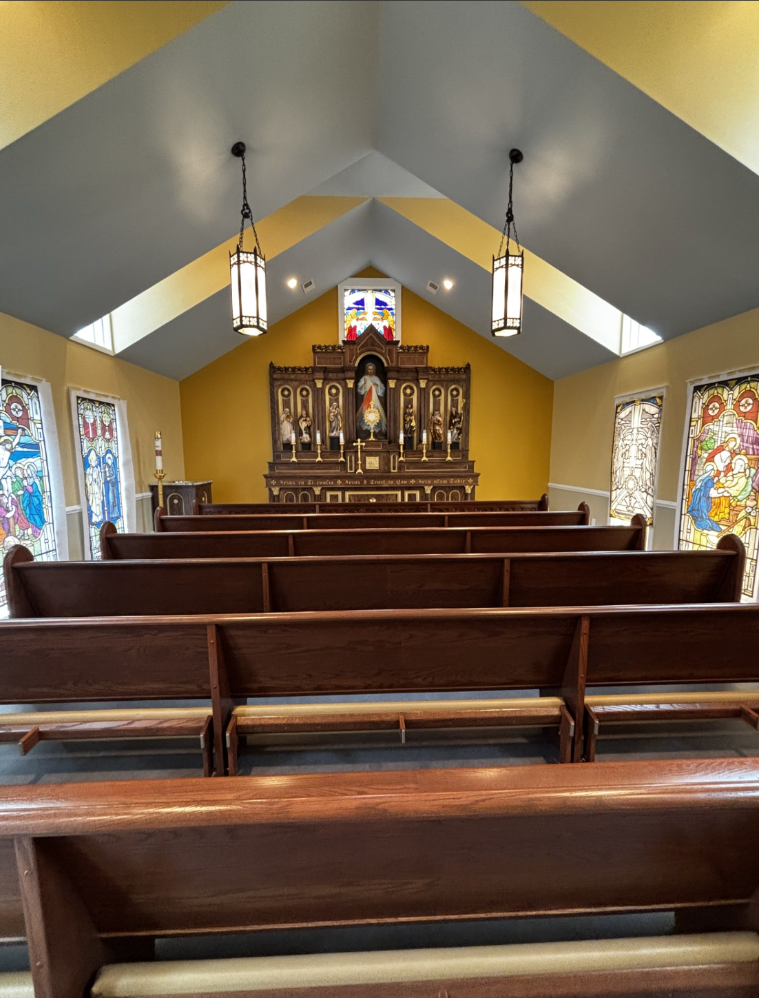 High altar in Oak "The Saint Brigid"