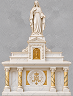 Romanesque Side altars new " The St Agnes set"