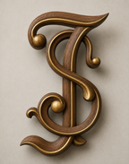 ST JOESPH SYMBOL carved wood for altar 6"