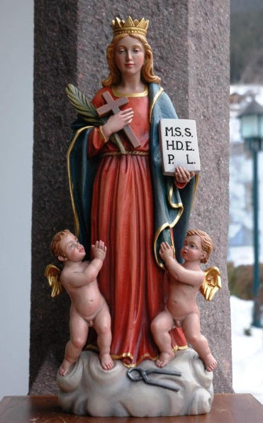Wood Carved Statue of St. Agatha